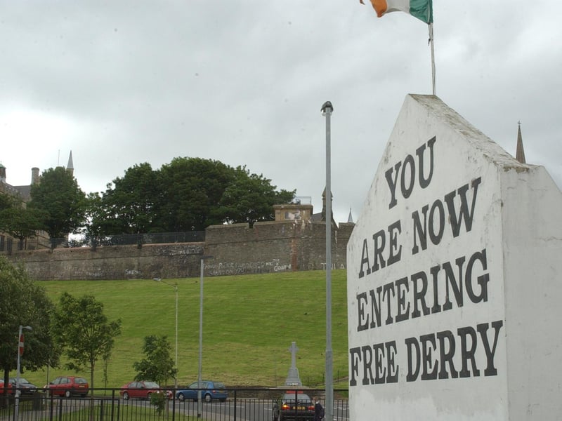 Free Derry Corner as it looked in 2003.