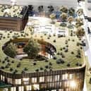 Early artist impressions of the proposed Cityside Health and Care Centre at Fort George.