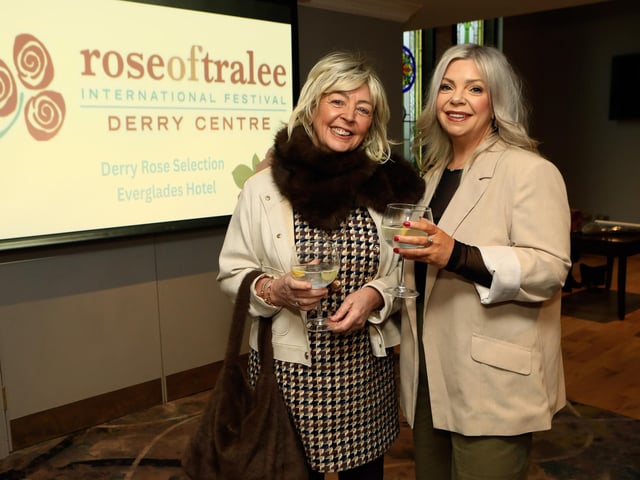 Deirdre McKinney and Karmon O'Kane-Blair at the Derry Rose of Tralee selection held in the Everglades Hotel. (Photo - Tom Heaney, nwpresspics)