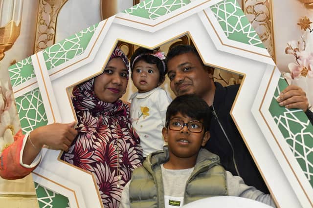 Families at the North West Islamic Association’s celebration of Eid Mubarak held in Templemore Sport’s Complex. Photo: George Sweeney