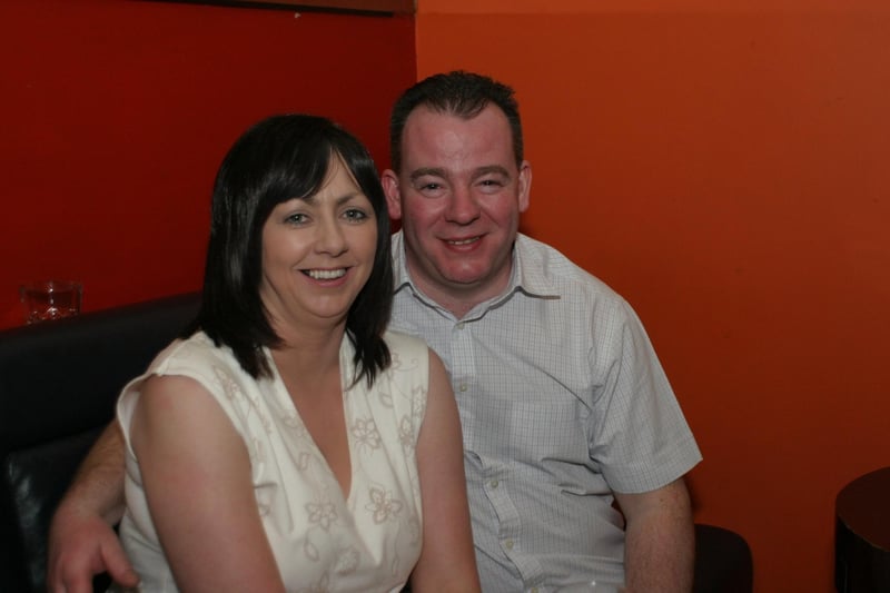 Patrons and staff at The Strand Bar in Derry back in 2004.