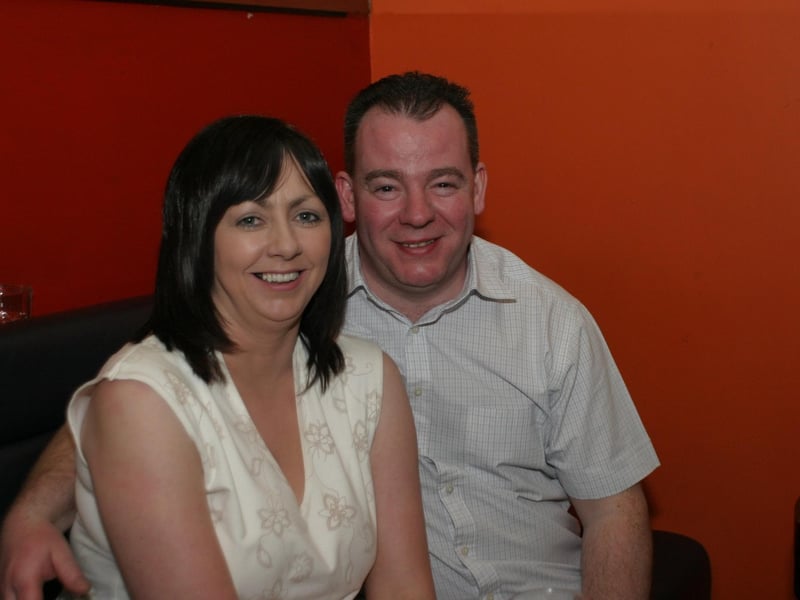 Patrons and staff at The Strand Bar in Derry back in 2004.