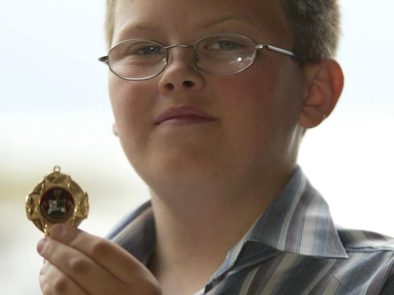 Dermot O'Donnell from Derry, winner of the under 12 woodwind competition at Moville Feis.  (1305JB10)