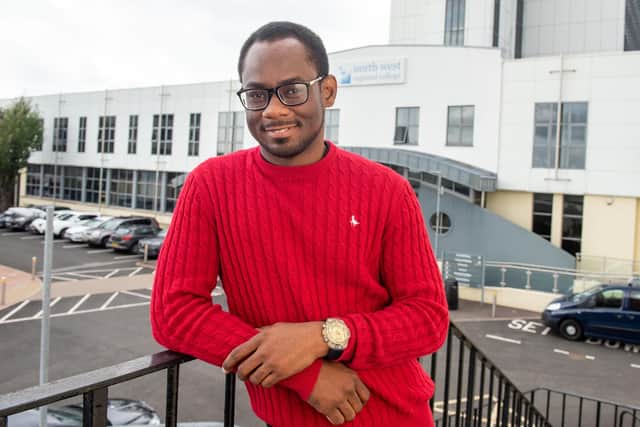 Chukwuka ‘Frank’ Nwanonenyi was the first ever recipient of the NWRC Asylum Seeker Scholarship. He is now studying for an Access Adult Learning Diploma in Health and Welfare.