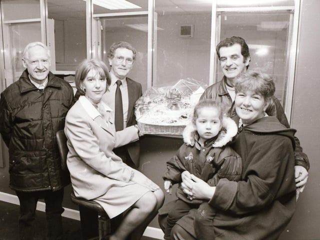 Group pictured at the opening of Trench Road Post office.