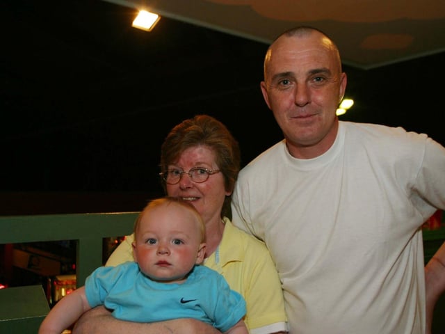 Granny June and Granda Terry with grandson Ternan on his First Birthday. 2946/dd : Parties and celebrations across Derry in May 2006.