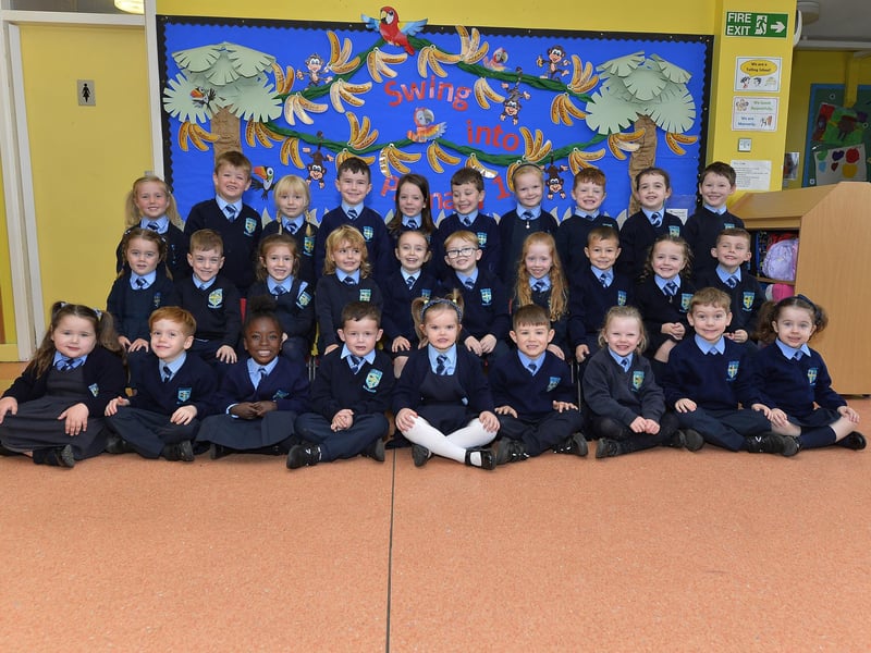 Mrs Harkin’s  P1 class at Hollybush Primary School.