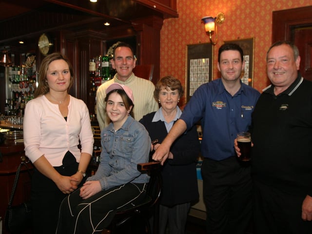 Having fun at The Clarendon Bar in 2004.