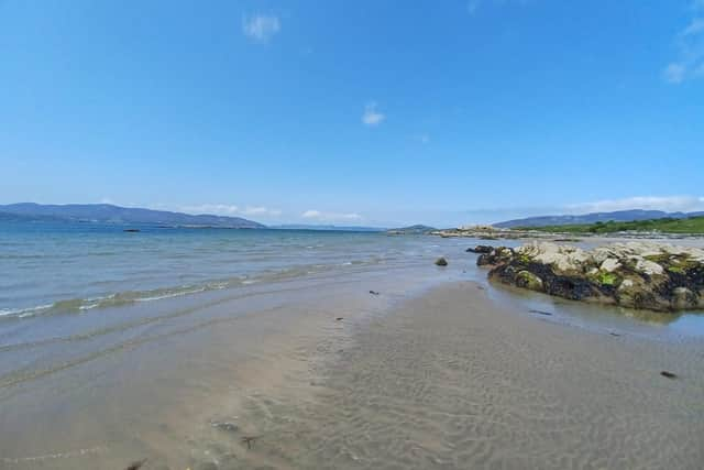 A view of Lough Swilly, Fanad and the Urris Hills from Linsfort.