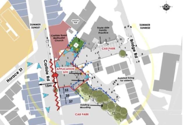 The Carlisle Road application site.