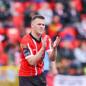 Ben Doherty is loving having license to roam forward after netting his fifth goal of the season at Oriel Park on Friday.