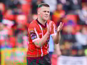 Ben Doherty is loving having license to roam forward after netting his fifth goal of the season at Oriel Park on Friday.
