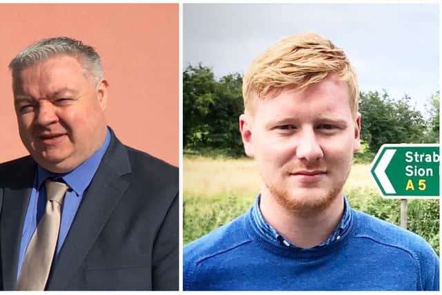 Condemnation: Chair of Derry & Strabane PCSP Ald Darren Guy and West Tyrone SDLP MLA Darren McCrossan.