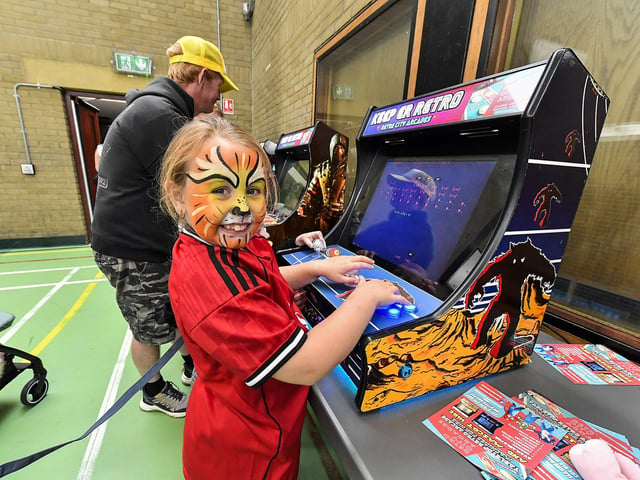 There were lots of fun and games, for all ages, at the Gasyard Feile’s Big Bog BBQ held at Pilot’s Row Centre on Saturday afternoon. Photo: George Sweeney