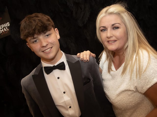 St. Joseph's Boys School Principal Ciara Deane, pictured with Sean Harkin at Friday's formal.