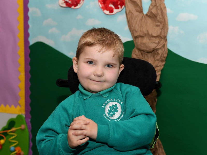 Mrs Cutliffe’s P1 pupil Mason at Ardnashee School.