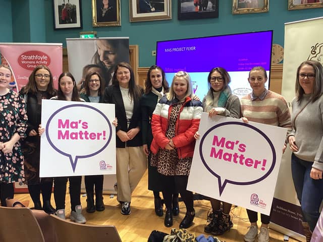 Attending the special Mas event in the Guildhall were participants from Women Centre Derry and Strathfoyle Women's Centre.
