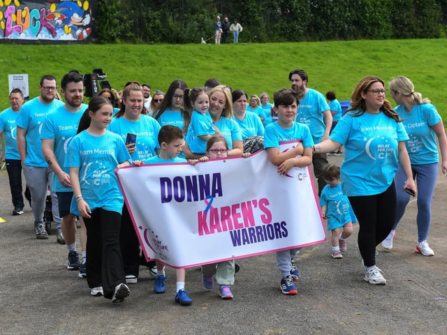 Forty teams, fundraising in the fight to beat cancer, participated in the 24 hour Legenderry Relay for Life at St Columba’s Park on Saturday. Photo: George Sweeney.