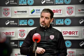Derry City manager Tiernan Lynch has expressed his New Year's wish. Photograph by Kevin Morrison.