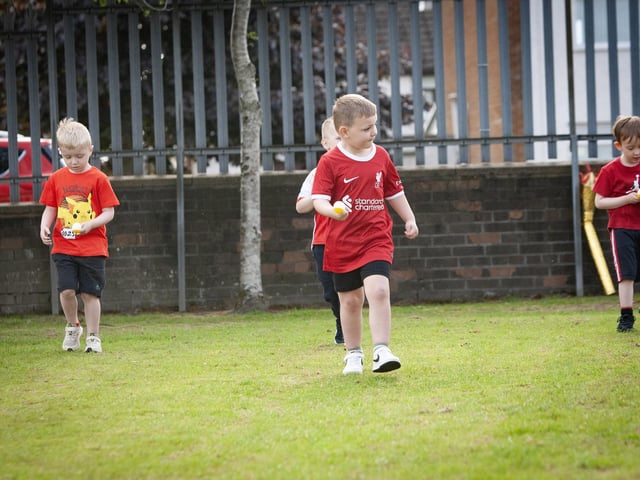 P2s Egg and Spoon Race and the concentration levels are through the roof!