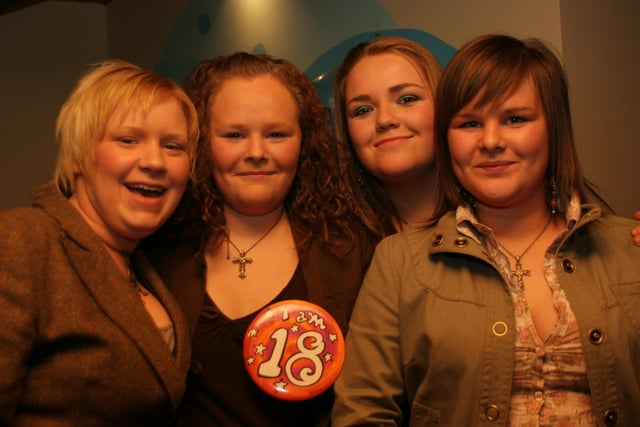 Catriona McFarland's 18th birthday 20 years ago.