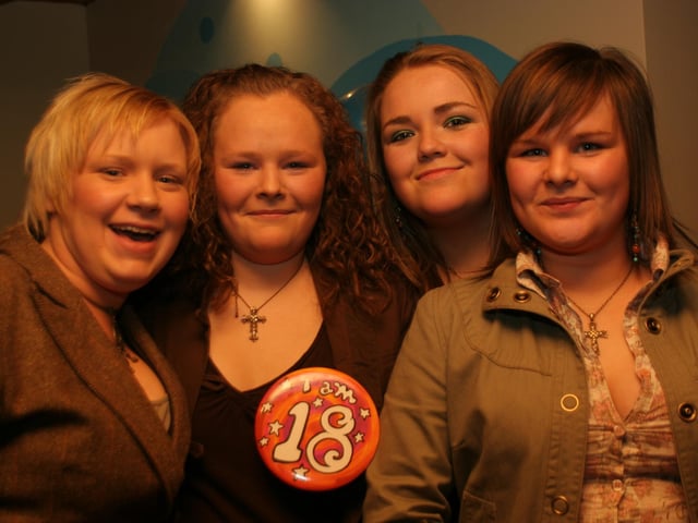 Catriona McFarland's 18th birthday 20 years ago.