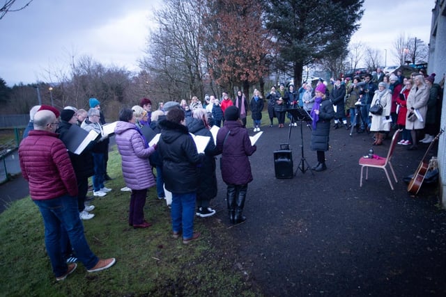Residents of Creggan and people from across the city came together at Creggan Country Park earlier this morning to welcome the sunrise and begin a day of events across the neighbourhood to mark the Equinox.