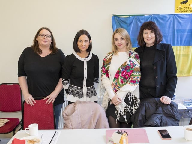 TEAM IDP – Tracey McRory, Sinead McDaid, Olha Kyslivk and Denise McCool. The event was supported by Donegal County Council, Healthy Ireland Fund and IDP.