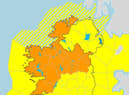 A Status Orange warning for snow/ice has been issued for Donegal by Met Eireann while the Met Office has issued a yellow warning for snow for Derry.