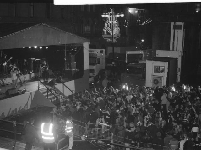 Millennium celebrations in Derry city centre.