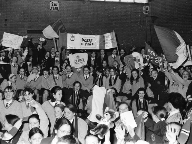 Sam Maguire Cup at Thornhill College.