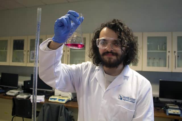 Rory Deehan - who won the Gold Medal in Laboratory Technician at Worldskills UK. 