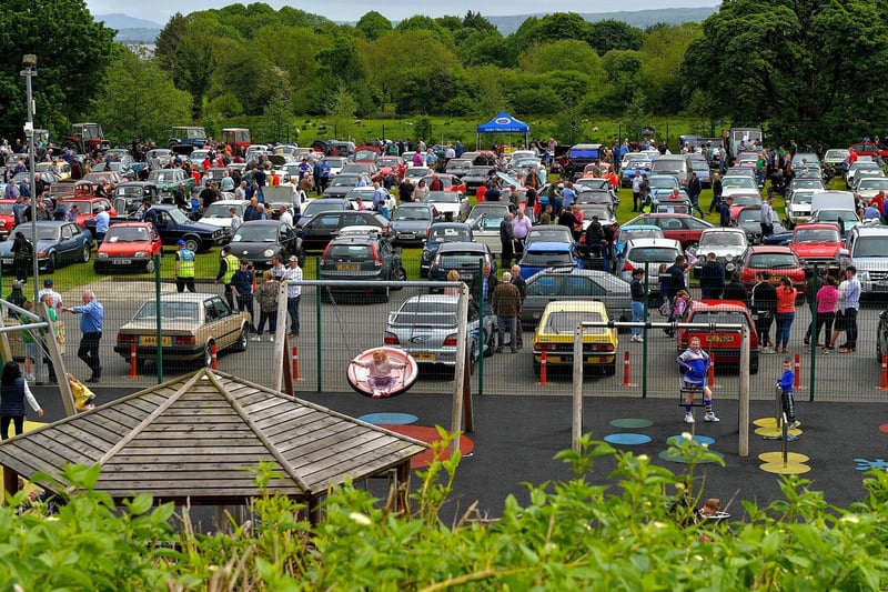There was a large turnout of vehicles and visitors to the Muff Vintage Show held in the Community Park on Sunday. Photo: George Sweeney. DER2321GS – 18