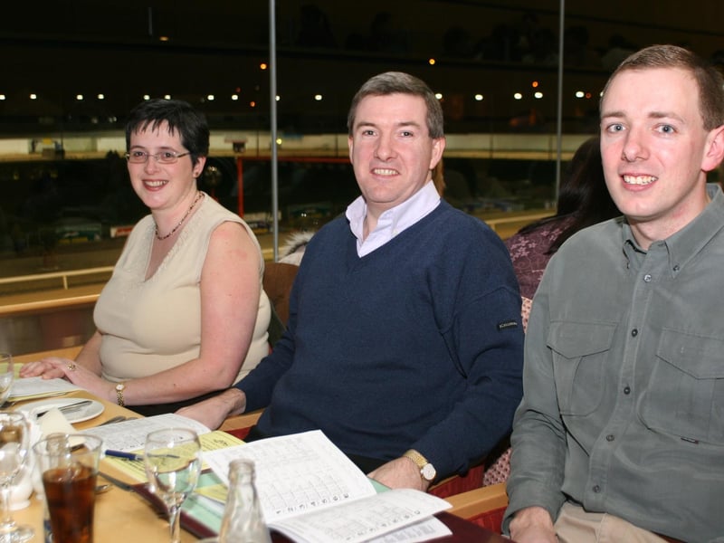 Folks out enjoying the Lifford Races back in January 2005.