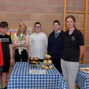 Students from Ardnashee College who took part in the Derry School Bake Off held in Ardnashee College and School on Friday morning. Photo: George Sweeney. DER2324GS – 78