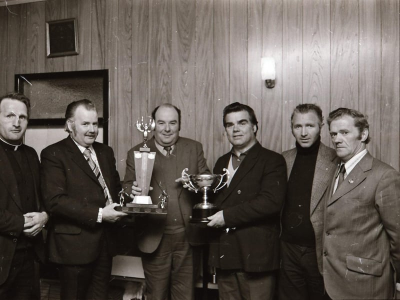 Award presentations in 1975.