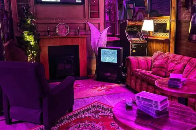 The Bentley House Party, living room.
