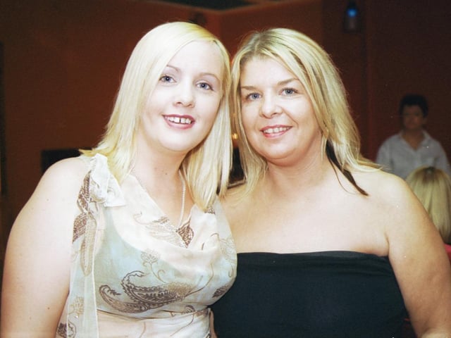 Nicola White with her godmother Karen Hargan at the 18th birthday party in Beckett's Bar.