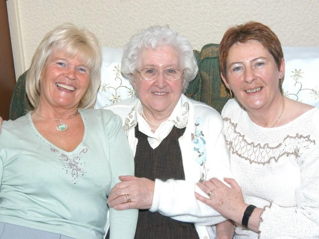Greta McLoone's 80th birthday with family.