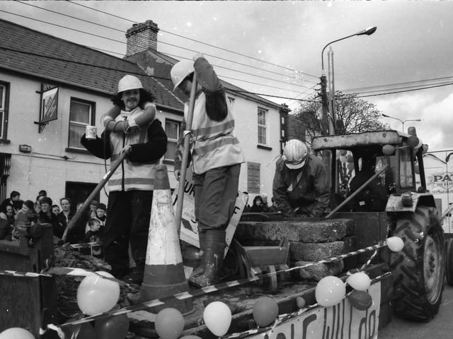 The St. Patrick's Day parade in Moville in 1998.