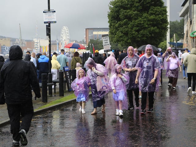 Drenched at the Foyle Maritime Festival. (Photo - Tom Heaney, nwpresspics)