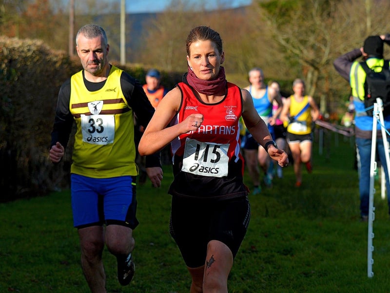 Derry Spartans’ Catherine Hriber (115). Photo: George Sweeney. DER2301GS – 29