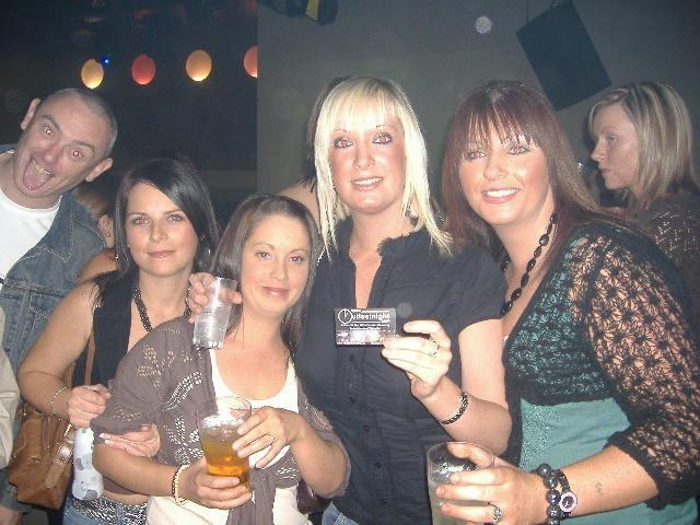 Revellers enjoying a night out in Sugar nightclub in late October, 2005.