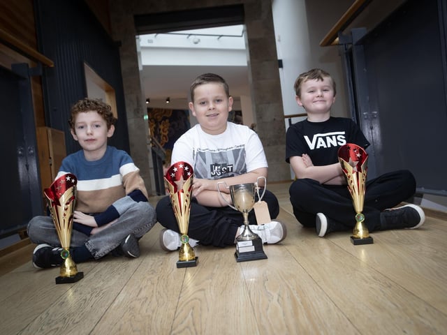Primary 3 prizewinners of the boys competition at the Foyle School of Speech and Drama Annual Charity Event in aid of the Foyle Hospice, held at the Millennium Forum on Saturday. (Photos: Jim McCafferty Photography)