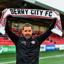 Derry City's new manager Tiernan Lynch at the Brandywell on Wednesday.  Photograph: George Sweeney