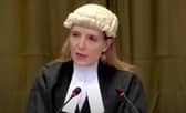 Blinne Ní Ghrálaigh KC speaking at the International Court of Justice hearing.