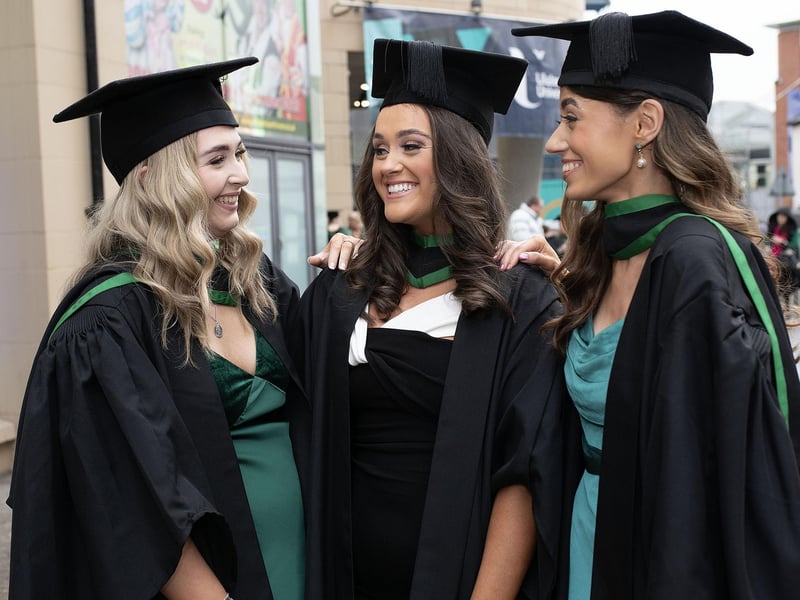 Nursing graduates Bronagh McNickel (Park), Alanagh Martin (Strabane) and Tracey Parr (Aughnacloy).