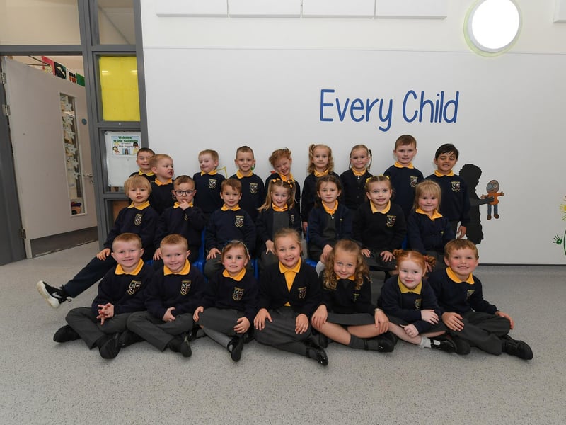Mrs Baggley’s P1 class at Ebrington Primary School.
