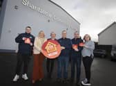 WARM HUB SCHEME LAUNCH. . . . . .The Mayor of Derry City and Strabane District Council, Sandra Duffy pictured at Shantallow Community Centre on Wednesday morning to launch the Council’s New Warm Hub Service. Included from left are Gary Cooley, SCC, Joanne Boyle, Community Development Officer, DCSDC, Cathal McCauley, Manager, Shantallow Community Centre, Councillor Brian Tierney and Wendy McCourt, SCC. 