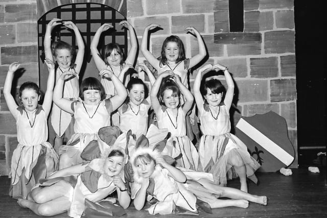 Dancers from the Crimson Players 1993 pantomime.